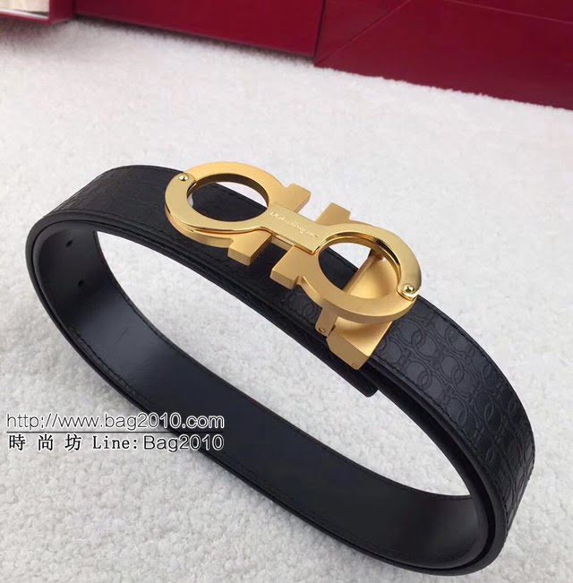 菲拉格慕男士皮帶 Ferragamo雙面牛皮爆款腰帶  jjp2222